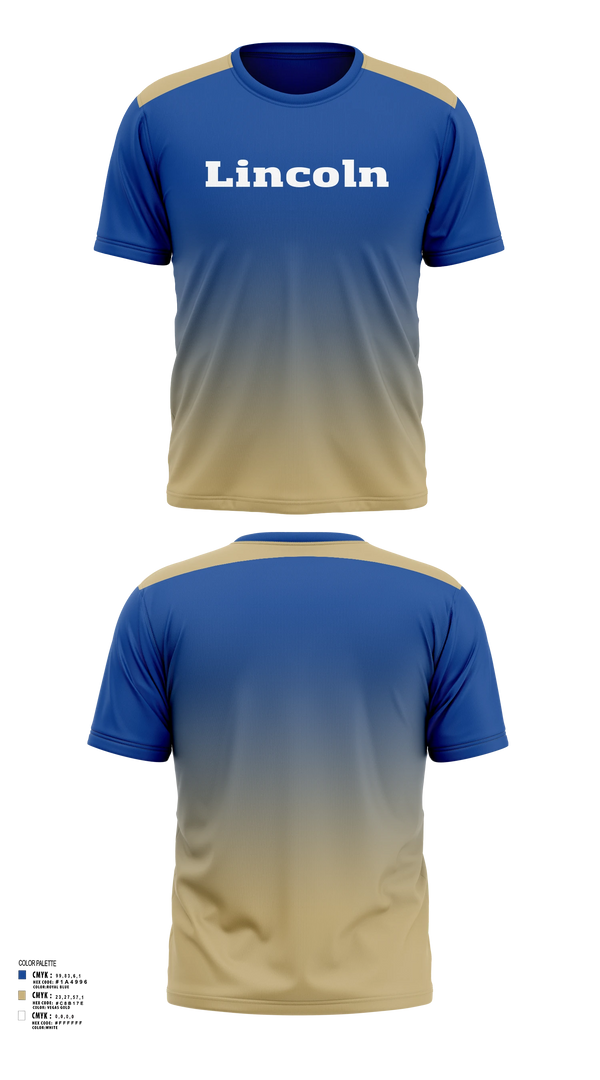 Short Sleeve Performance Shirt, Lincoln, Baseball, Teamtime, Team time, sublimation, custom sports apparel, team uniforms, spirit wear, spiritwear, sports uniforms, custom shirts, team store, custom team store, fundraiser sports, apparel fundraiser