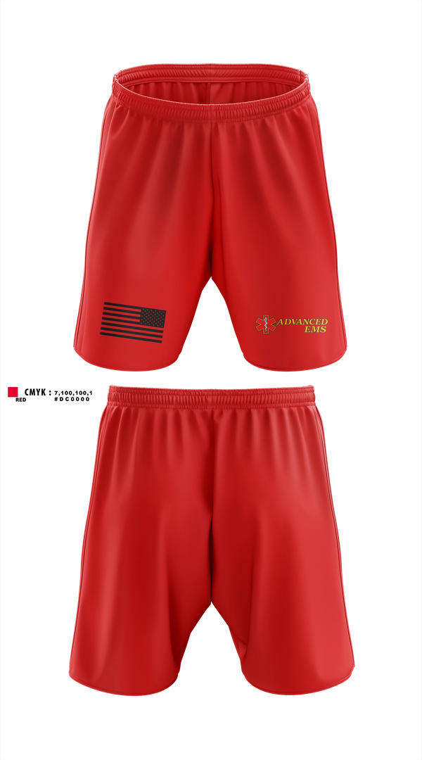Athletic Shorts With Pockets, Advanced EMS, EMS/EMT, Teamtime, Team time, sublimation, custom sports apparel, team uniforms, spirit wear, spiritwear, sports uniforms, custom shirts, team store, custom team store, fundraiser sports, apparel fundraiser