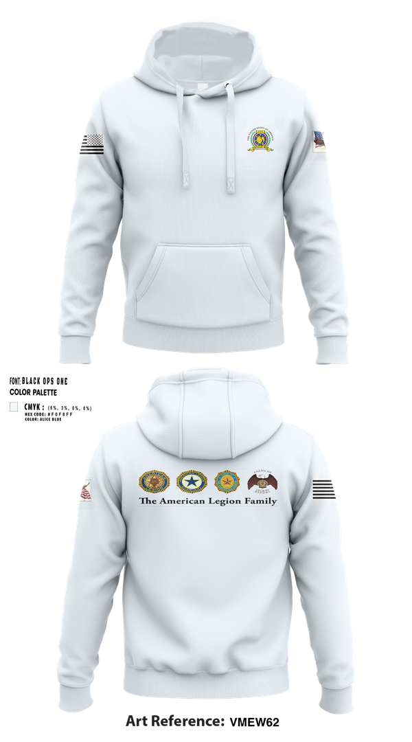 Hoodie, American Legion CSM Gary W Crisp Post 289. Clarksville,TN, , Teamtime, Team time, sublimation, custom sports apparel, team uniforms, spirit wear, spiritwear, sports uniforms, custom shirts, team store, custom team store, fundraiser sports, apparel fundraiser