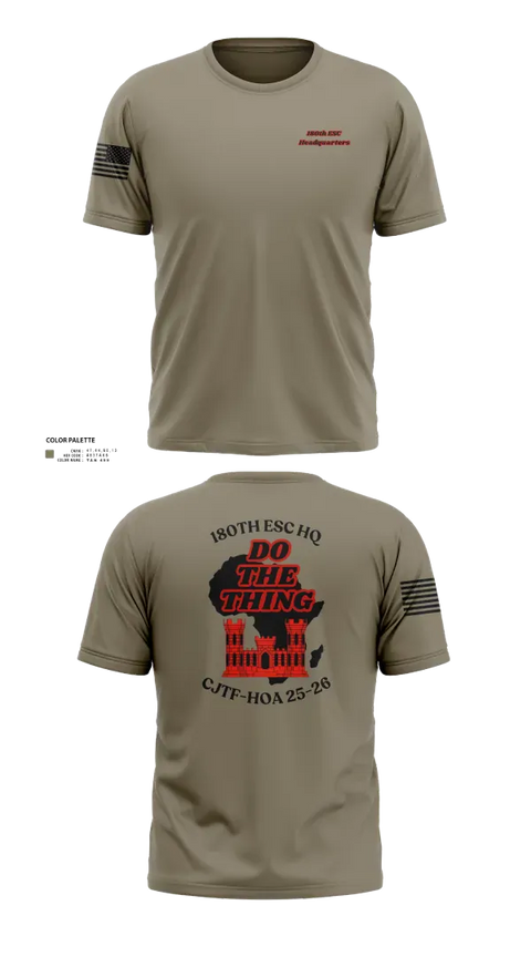 Short Sleeve Performance Shirt, 180th ESC, Army, Teamtime, Team time, sublimation, custom sports apparel, team uniforms, spirit wear, spiritwear, sports uniforms, custom shirts, team store, custom team store, fundraiser sports, apparel fundraiser