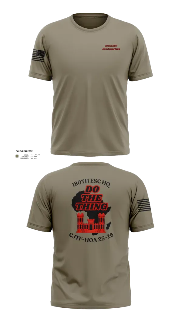 Short Sleeve Performance Shirt, 180th ESC, Army, Teamtime, Team time, sublimation, custom sports apparel, team uniforms, spirit wear, spiritwear, sports uniforms, custom shirts, team store, custom team store, fundraiser sports, apparel fundraiser