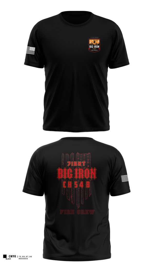 Old School Cotton Feel Shirt, Big Iron, Fire Department, Teamtime, Team time, sublimation, custom sports apparel, team uniforms, spirit wear, spiritwear, sports uniforms, custom shirts, team store, custom team store, fundraiser sports, apparel fundraiser