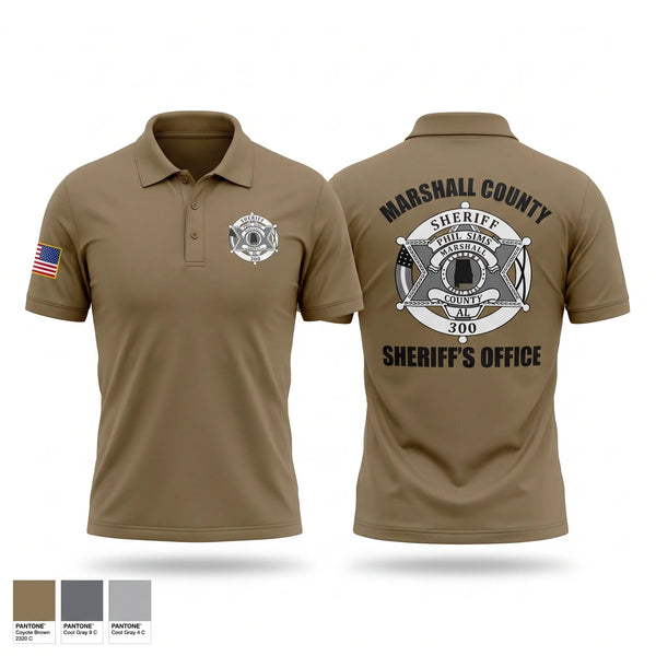 Short Sleeve Performance Polo, Marshall county sheriff’s office, Police, Teamtime, Team time, sublimation, custom sports apparel, team uniforms, spirit wear, spiritwear, sports uniforms, custom shirts, team store, custom team store, fundraiser sports, apparel fundraiser