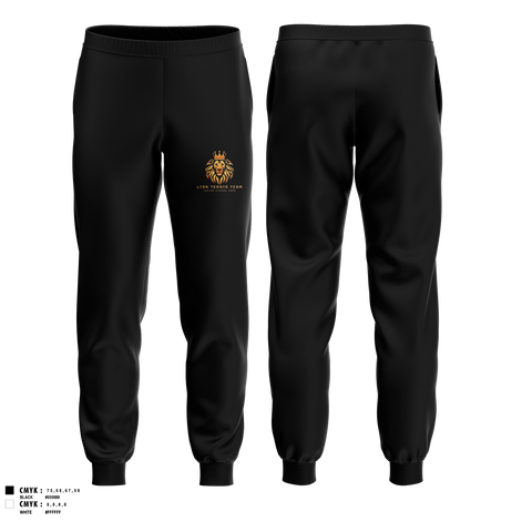 Joggers, Lion Tennis Team, Tennis, Teamtime, Team time, sublimation, custom sports apparel, team uniforms, spirit wear, spiritwear, sports uniforms, custom shirts, team store, custom team store, fundraiser sports, apparel fundraiser