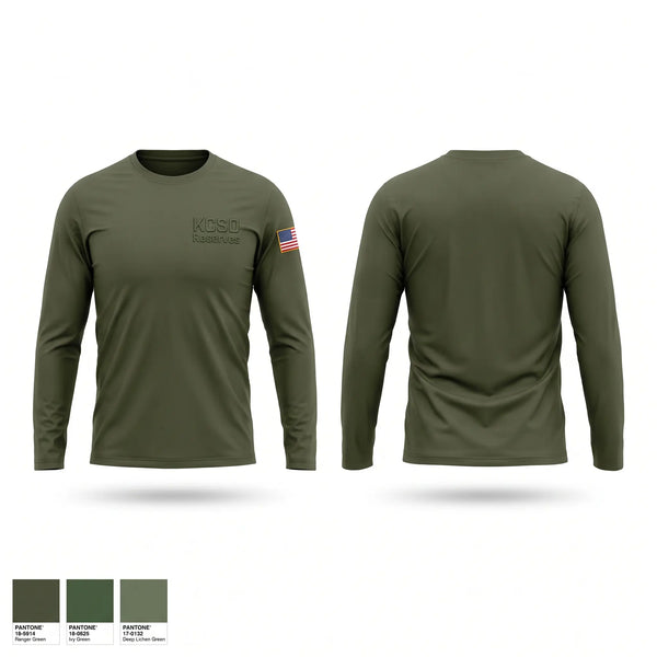 Long Sleeve Performance Shirt, KCSO Reserves, Police, Teamtime, Team time, sublimation, custom sports apparel, team uniforms, spirit wear, spiritwear, sports uniforms, custom shirts, team store, custom team store, fundraiser sports, apparel fundraiser