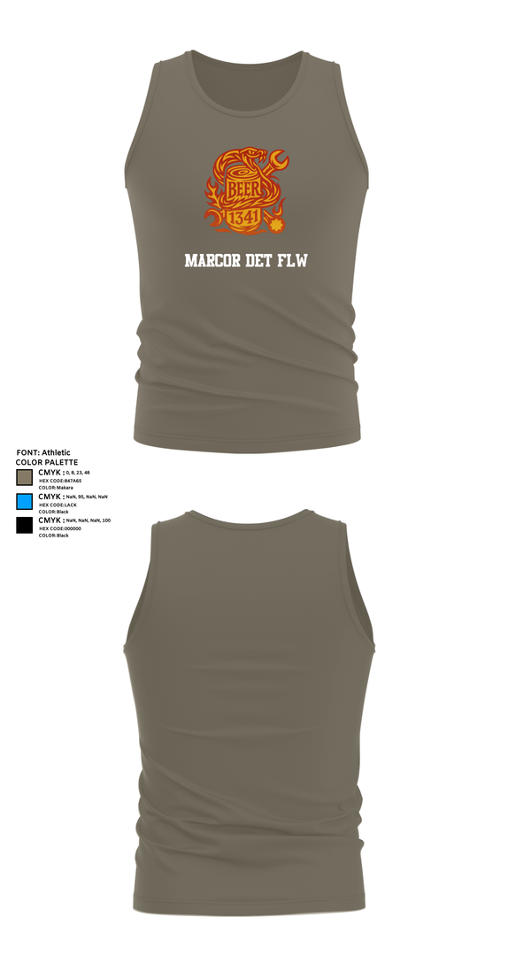 Tank Top, MARCOR DET FLW, , Teamtime, Team time, sublimation, custom sports apparel, team uniforms, spirit wear, spiritwear, sports uniforms, custom shirts, team store, custom team store, fundraiser sports, apparel fundraiser
