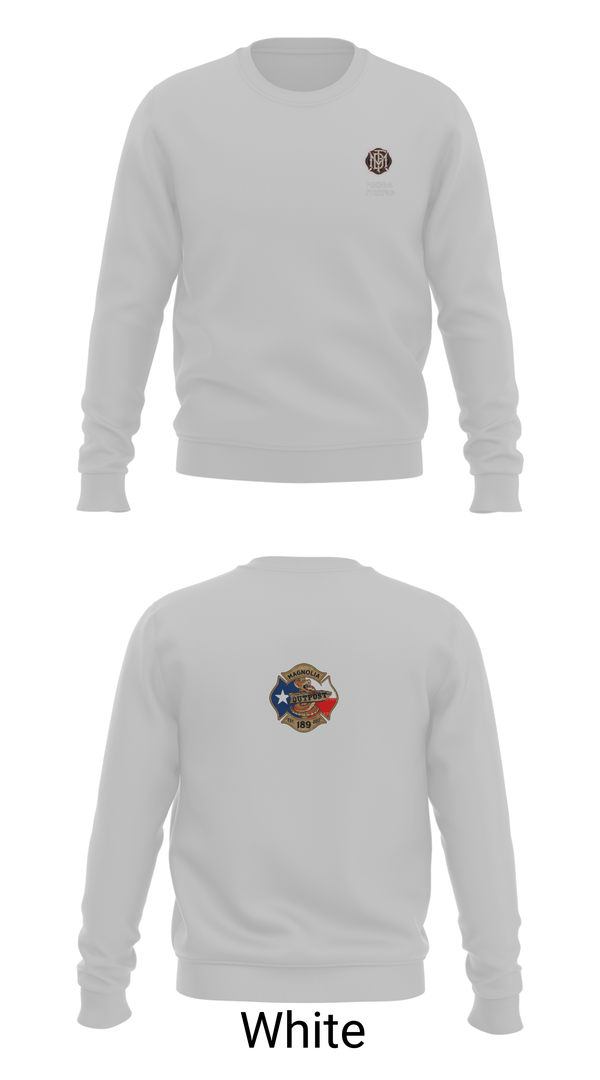 Crew Neck Sweatshirt, Magnolia Station 189, Fire Department, Teamtime, Team time, sublimation, custom sports apparel, team uniforms, spirit wear, spiritwear, sports uniforms, custom shirts, team store, custom team store, fundraiser sports, apparel fundraiser