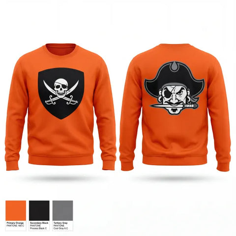 Crew Neck Sweatshirt, PIRATES, Bowling, Teamtime, Team time, sublimation, custom sports apparel, team uniforms, spirit wear, spiritwear, sports uniforms, custom shirts, team store, custom team store, fundraiser sports, apparel fundraiser