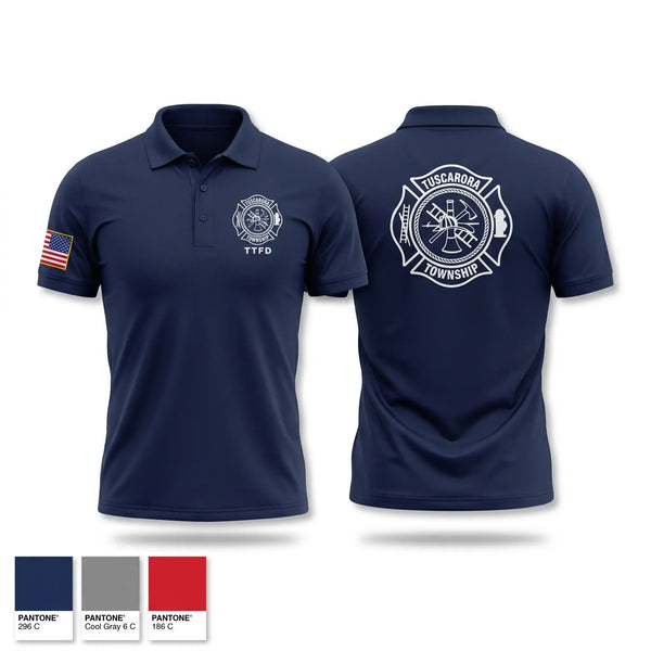 Short Sleeve Performance Polo, Tuscarora fire department, Fire Department, Teamtime, Team time, sublimation, custom sports apparel, team uniforms, spirit wear, spiritwear, sports uniforms, custom shirts, team store, custom team store, fundraiser sports, apparel fundraiser
