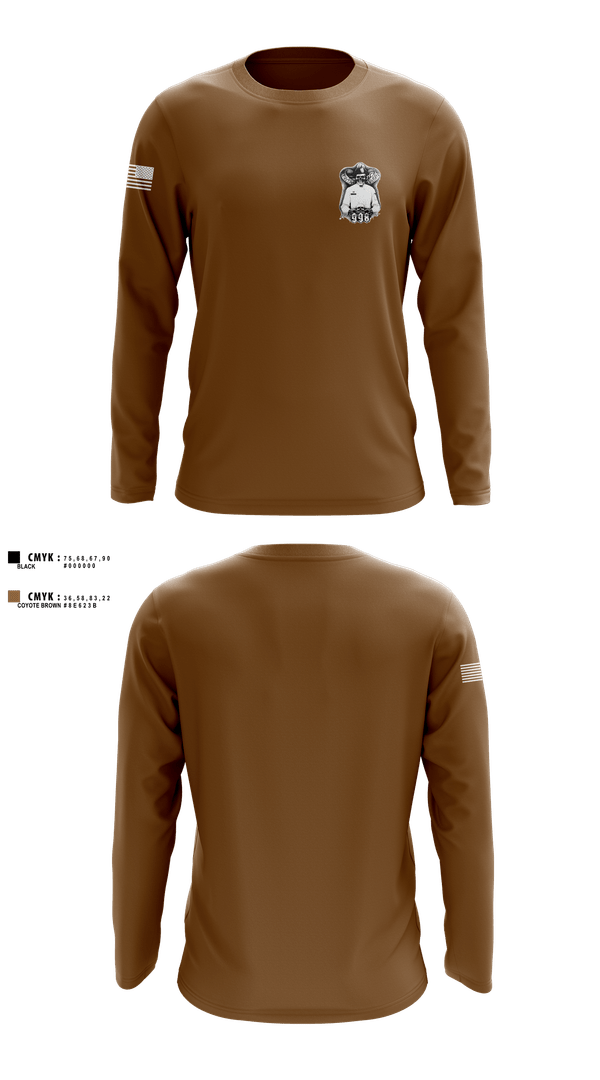 Long Sleeve Performance Shirt, 998th Field Feeding, Army, Teamtime, Team time, sublimation, custom sports apparel, team uniforms, spirit wear, spiritwear, sports uniforms, custom shirts, team store, custom team store, fundraiser sports, apparel fundraiser