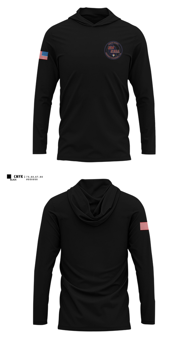 Long Sleeve hooded sunshirt, Martin county EM/911, Fire Department, Teamtime, Team time, sublimation, custom sports apparel, team uniforms, spirit wear, spiritwear, sports uniforms, custom shirts, team store, custom team store, fundraiser sports, apparel fundraiser