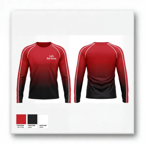 Long Sleeve Performance Shirt, Lady Red Devils, Softball, Teamtime, Team time, sublimation, custom sports apparel, team uniforms, spirit wear, spiritwear, sports uniforms, custom shirts, team store, custom team store, fundraiser sports, apparel fundraiser