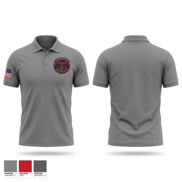 Short Sleeve Performance Polo, Birmingham Ridge Fire Department, Fire Department, Teamtime, Team time, sublimation, custom sports apparel, team uniforms, spirit wear, spiritwear, sports uniforms, custom shirts, team store, custom team store, fundraiser sports, apparel fundraiser