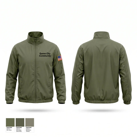Windbreaker, Queen City Community, Fire Department, Teamtime, Team time, sublimation, custom sports apparel, team uniforms, spirit wear, spiritwear, sports uniforms, custom shirts, team store, custom team store, fundraiser sports, apparel fundraiser