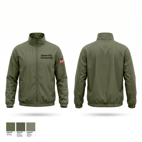 Windbreaker, Queen City Community, Fire Department, Teamtime, Team time, sublimation, custom sports apparel, team uniforms, spirit wear, spiritwear, sports uniforms, custom shirts, team store, custom team store, fundraiser sports, apparel fundraiser
