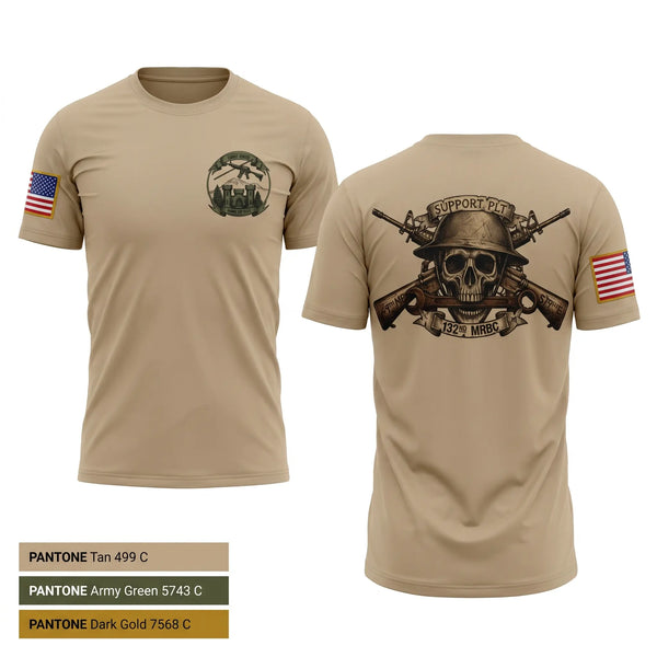 Old School Cotton Feel Shirt, 132nd mrbc, National Guard, Teamtime, Team time, sublimation, custom sports apparel, team uniforms, spirit wear, spiritwear, sports uniforms, custom shirts, team store, custom team store, fundraiser sports, apparel fundraiser