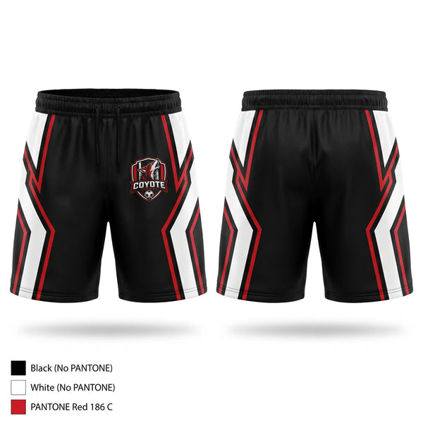 Athletic Shorts With Pockets, Coyotes, Men's Soccer, Teamtime, Team time, sublimation, custom sports apparel, team uniforms, spirit wear, spiritwear, sports uniforms, custom shirts, team store, custom team store, fundraiser sports, apparel fundraiser