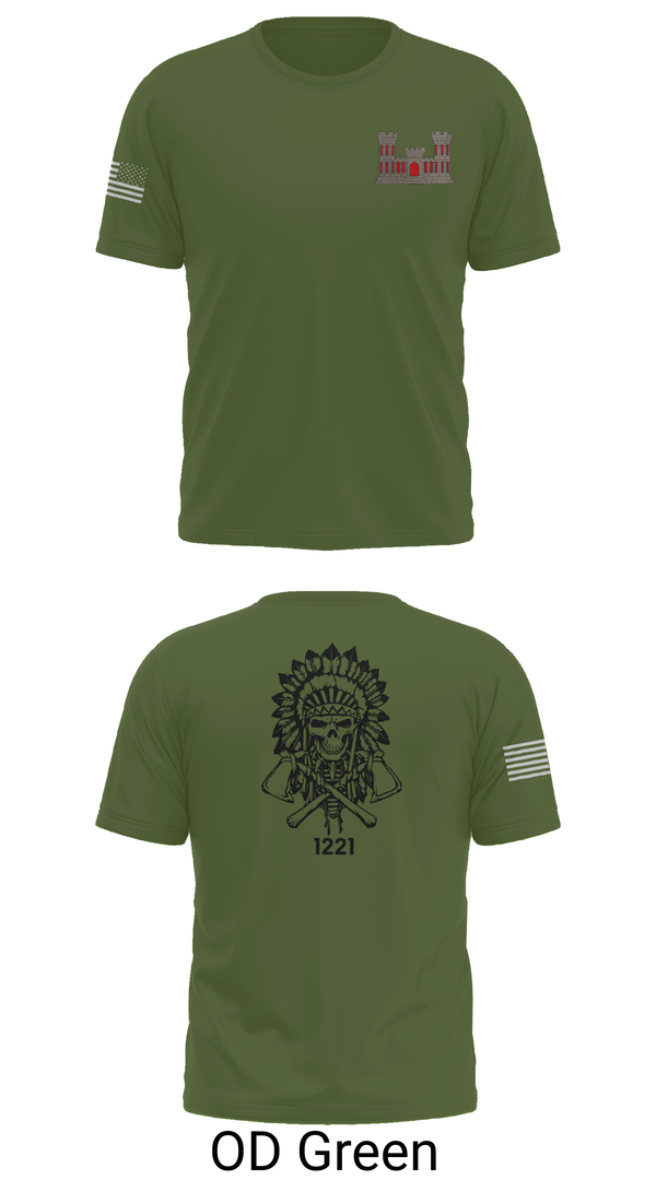 Short Sleeve Performance Shirt, 1221st Route Clearance Co., National Guard, Teamtime, Team time, sublimation, custom sports apparel, team uniforms, spirit wear, spiritwear, sports uniforms, custom shirts, team store, custom team store, fundraiser sports, apparel fundraiser