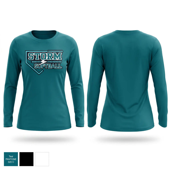 Long Sleeve Performance Shirt, Webster/Siren Storm, Softball, Teamtime, Team time, sublimation, custom sports apparel, team uniforms, spirit wear, spiritwear, sports uniforms, custom shirts, team store, custom team store, fundraiser sports, apparel fundraiser