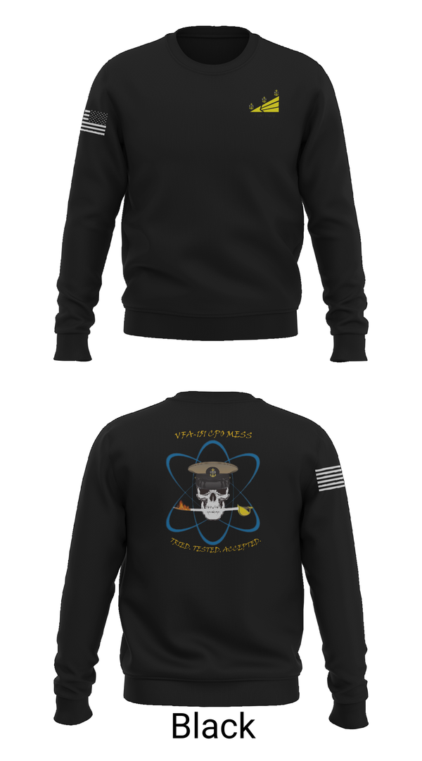 Crew Neck Sweatshirt, VFA-151, , Teamtime, Team time, sublimation, custom sports apparel, team uniforms, spirit wear, spiritwear, sports uniforms, custom shirts, team store, custom team store, fundraiser sports, apparel fundraiser