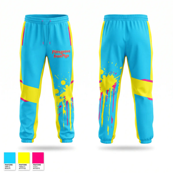 Sweatpants, Pittsgrove IronPigs, Baseball, Teamtime, Team time, sublimation, custom sports apparel, team uniforms, spirit wear, spiritwear, sports uniforms, custom shirts, team store, custom team store, fundraiser sports, apparel fundraiser