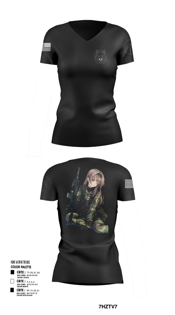 Womens Short Sleeve Vneck Shirt, The House of Wolves, , Teamtime, Team time, sublimation, custom sports apparel, team uniforms, spirit wear, spiritwear, sports uniforms, custom shirts, team store, custom team store, fundraiser sports, apparel fundraiser