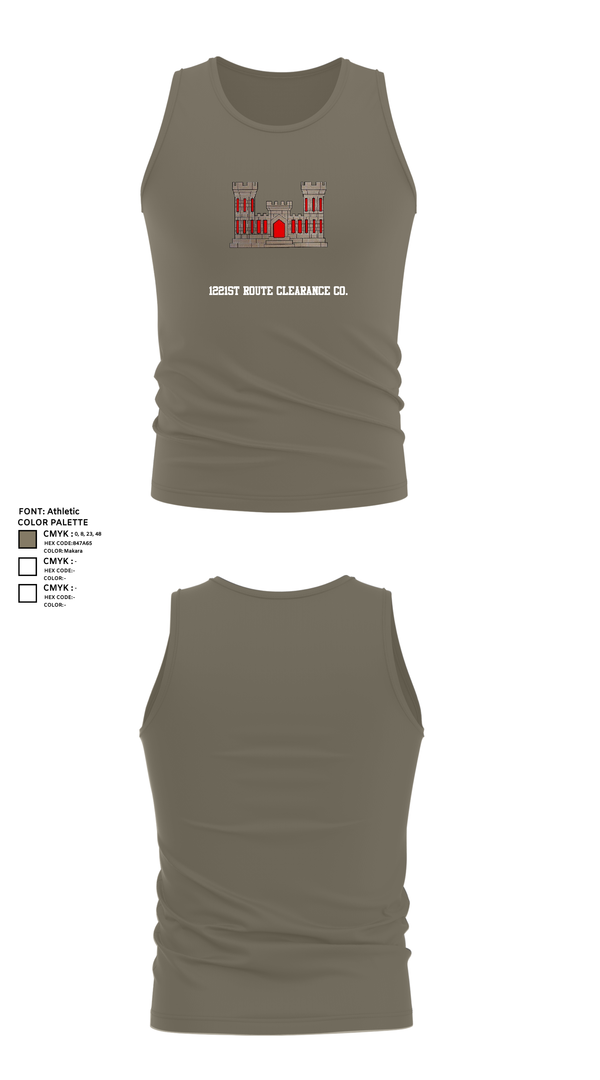 Tank Top, 1221st Route Clearance Co., National Guard, Teamtime, Team time, sublimation, custom sports apparel, team uniforms, spirit wear, spiritwear, sports uniforms, custom shirts, team store, custom team store, fundraiser sports, apparel fundraiser