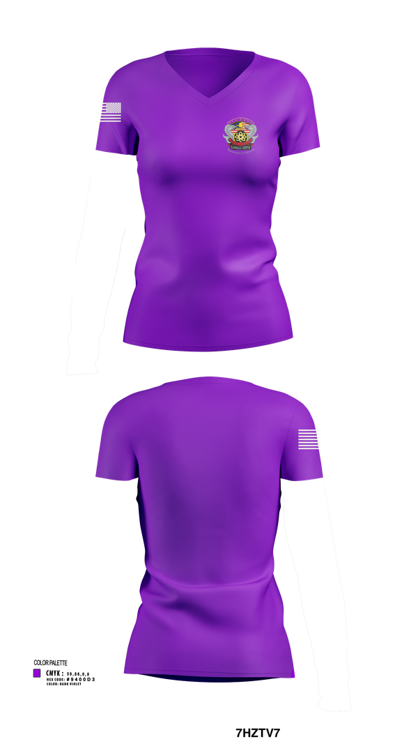 Womens Short Sleeve Vneck Shirt, Kings Bay PMT, , Teamtime, Team time, sublimation, custom sports apparel, team uniforms, spirit wear, spiritwear, sports uniforms, custom shirts, team store, custom team store, fundraiser sports, apparel fundraiser