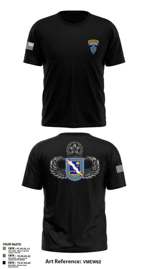 Old School Cotton Feel Shirt, 1-143rd airborne infantry regiment, , Teamtime, Team time, sublimation, custom sports apparel, team uniforms, spirit wear, spiritwear, sports uniforms, custom shirts, team store, custom team store, fundraiser sports, apparel fundraiser