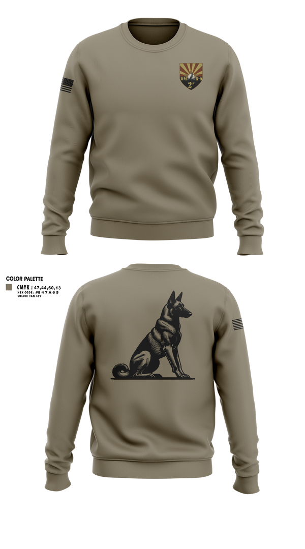 Crew Neck Sweatshirt, 355 K9, Air Force, Teamtime, Team time, sublimation, custom sports apparel, team uniforms, spirit wear, spiritwear, sports uniforms, custom shirts, team store, custom team store, fundraiser sports, apparel fundraiser