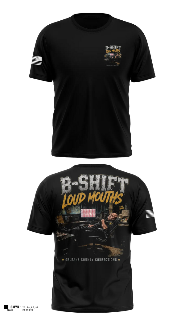 Short Sleeve Performance Shirt, Orleans County Corrections, Police, Teamtime, Team time, sublimation, custom sports apparel, team uniforms, spirit wear, spiritwear, sports uniforms, custom shirts, team store, custom team store, fundraiser sports, apparel fundraiser