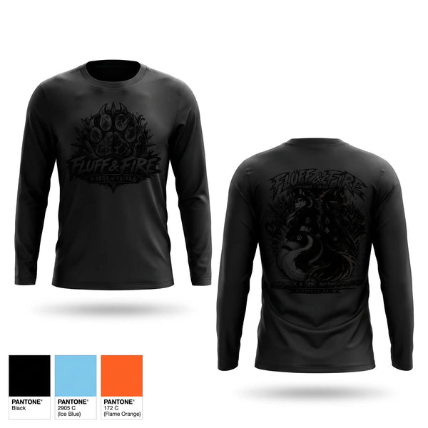 Long Sleeve Performance Shirt, Fluff and fire, E-Sports, Teamtime, Team time, sublimation, custom sports apparel, team uniforms, spirit wear, spiritwear, sports uniforms, custom shirts, team store, custom team store, fundraiser sports, apparel fundraiser