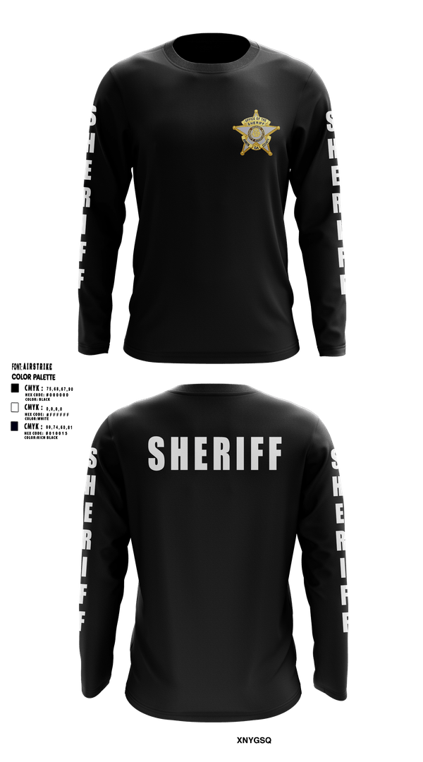 Long Sleeve Performance Shirt, SHERIFF, Police, Teamtime, Team time, sublimation, custom sports apparel, team uniforms, spirit wear, spiritwear, sports uniforms, custom shirts, team store, custom team store, fundraiser sports, apparel fundraiser
