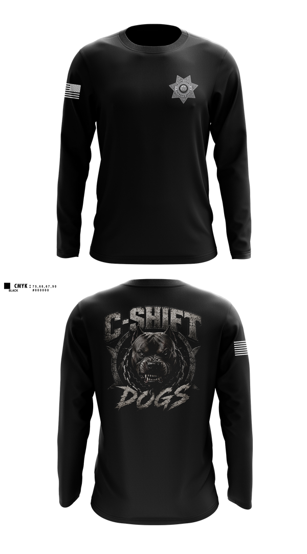 Long Sleeve Performance Shirt, Orleans County Corrections, Police, Teamtime, Team time, sublimation, custom sports apparel, team uniforms, spirit wear, spiritwear, sports uniforms, custom shirts, team store, custom team store, fundraiser sports, apparel fundraiser