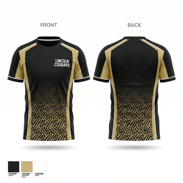Short Sleeve Performance Shirt, LINCOLN COUGARS, , Teamtime, Team time, sublimation, custom sports apparel, team uniforms, spirit wear, spiritwear, sports uniforms, custom shirts, team store, custom team store, fundraiser sports, apparel fundraiser