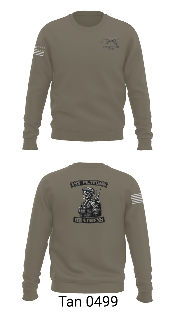 Crew Neck Sweatshirt, 514th MP CO, Army, Teamtime, Team time, sublimation, custom sports apparel, team uniforms, spirit wear, spiritwear, sports uniforms, custom shirts, team store, custom team store, fundraiser sports, apparel fundraiser