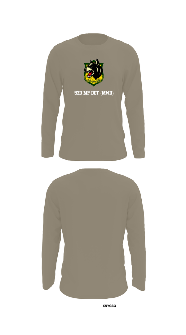 Long Sleeve Performance Shirt, 93D MP DET (MWD), , Teamtime, Team time, sublimation, custom sports apparel, team uniforms, spirit wear, spiritwear, sports uniforms, custom shirts, team store, custom team store, fundraiser sports, apparel fundraiser