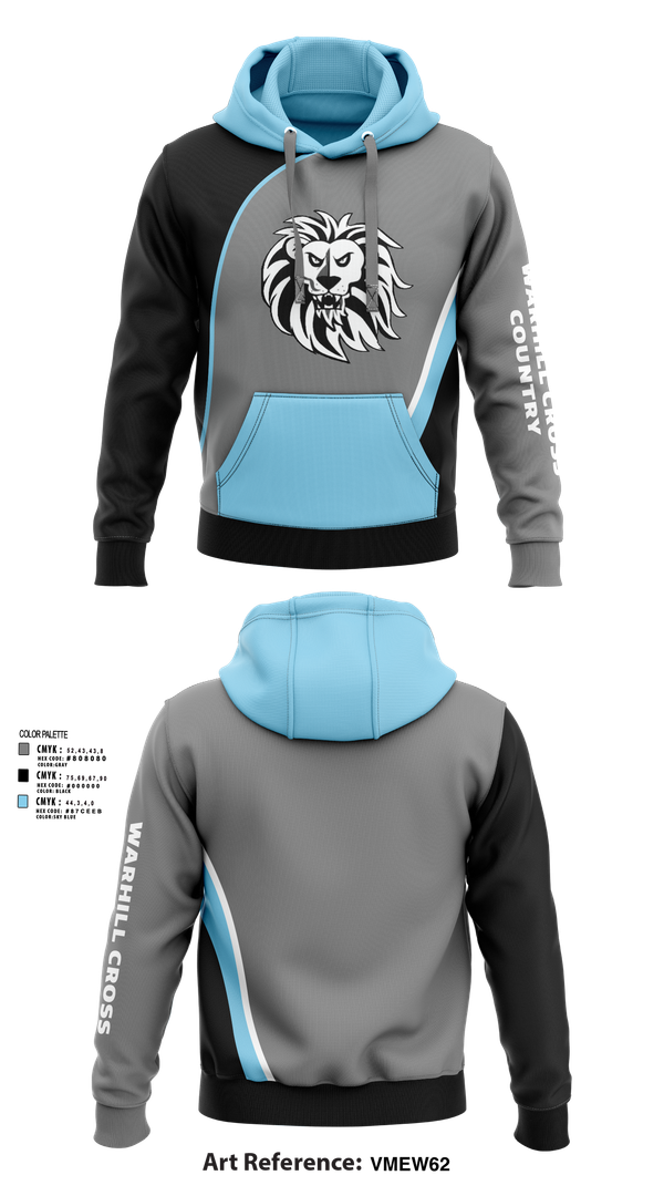 Hoodie, Warhill Cross Country, Cross Country, Teamtime, Team time, sublimation, custom sports apparel, team uniforms, spirit wear, spiritwear, sports uniforms, custom shirts, team store, custom team store, fundraiser sports, apparel fundraiser