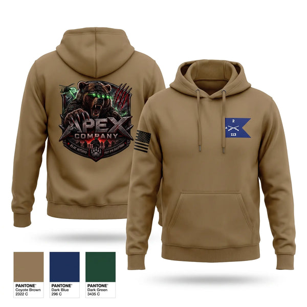 Hoodie, A co 2/113th IN, National Guard, Teamtime, Team time, sublimation, custom sports apparel, team uniforms, spirit wear, spiritwear, sports uniforms, custom shirts, team store, custom team store, fundraiser sports, apparel fundraiser