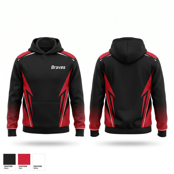 Hoodie, Braves, Men's Soccer, Teamtime, Team time, sublimation, custom sports apparel, team uniforms, spirit wear, spiritwear, sports uniforms, custom shirts, team store, custom team store, fundraiser sports, apparel fundraiser