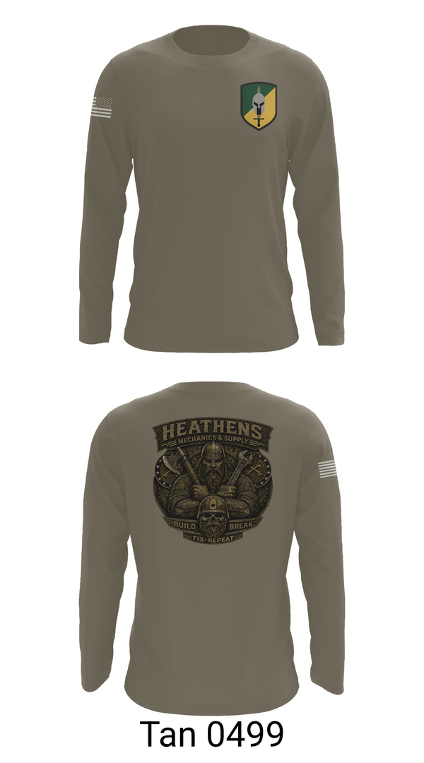 Long Sleeve Performance Shirt, 152 mp co, Army, Teamtime, Team time, sublimation, custom sports apparel, team uniforms, spirit wear, spiritwear, sports uniforms, custom shirts, team store, custom team store, fundraiser sports, apparel fundraiser