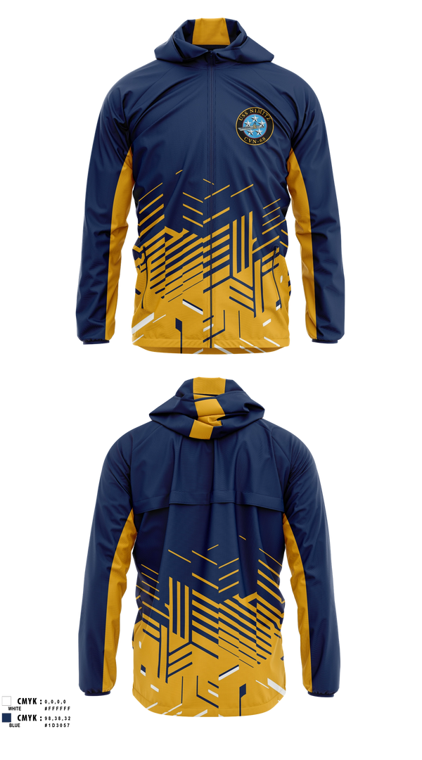 Windbreaker, USS NIMITZ, Men's Soccer, Teamtime, Team time, sublimation, custom sports apparel, team uniforms, spirit wear, spiritwear, sports uniforms, custom shirts, team store, custom team store, fundraiser sports, apparel fundraiser