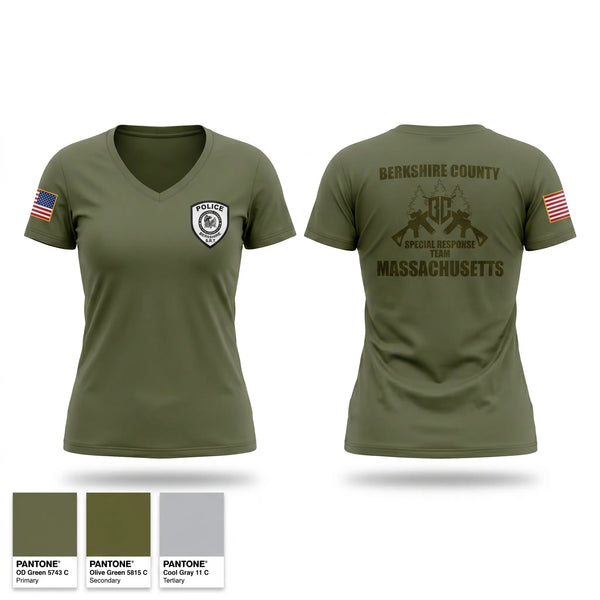 Womens Short Sleeve Vneck Shirt, Berkshire County SRT, Police, Teamtime, Team time, sublimation, custom sports apparel, team uniforms, spirit wear, spiritwear, sports uniforms, custom shirts, team store, custom team store, fundraiser sports, apparel fundraiser