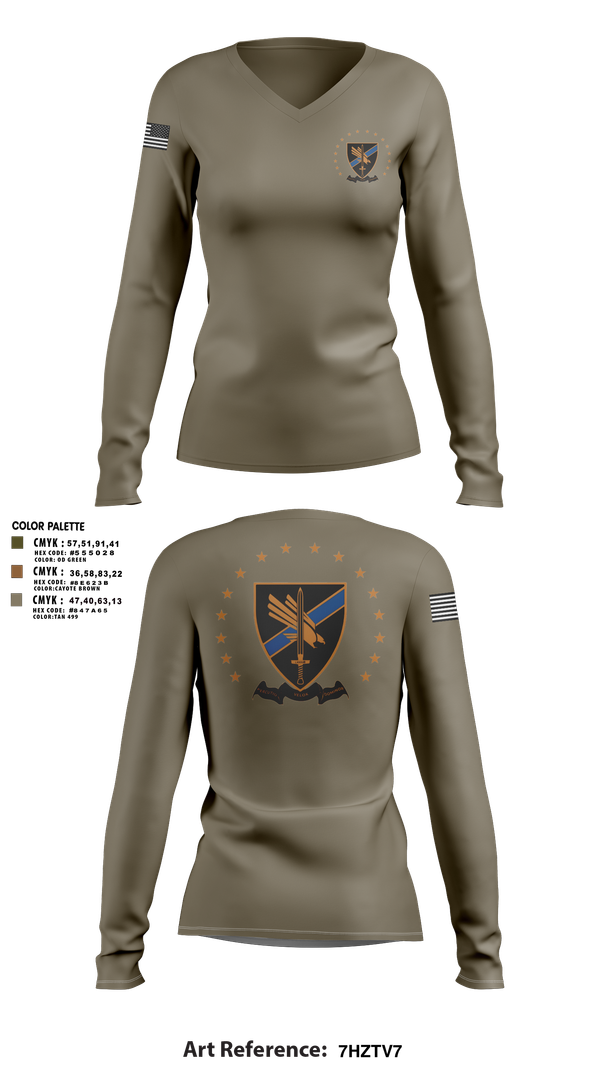 Womens Long Sleeve Vneck Shirt, Highlands County Sheriff’s Office, , Teamtime, Team time, sublimation, custom sports apparel, team uniforms, spirit wear, spiritwear, sports uniforms, custom shirts, team store, custom team store, fundraiser sports, apparel fundraiser