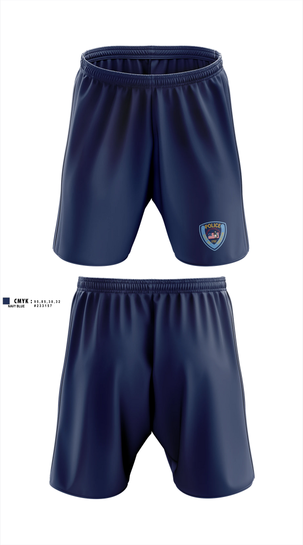 Athletic Shorts With Pockets, Trenton Police Department, Police, Teamtime, Team time, sublimation, custom sports apparel, team uniforms, spirit wear, spiritwear, sports uniforms, custom shirts, team store, custom team store, fundraiser sports, apparel fundraiser
