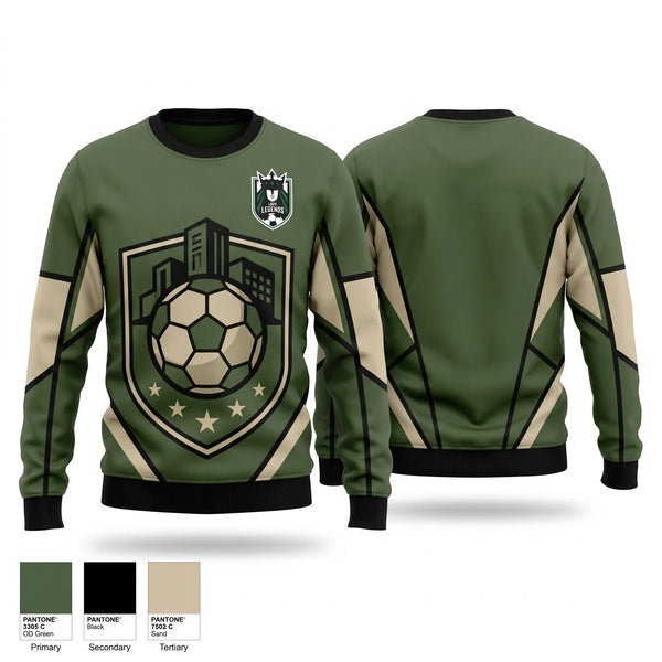 Crew Neck Sweatshirt, Lady Legends, Women's Soccer, Teamtime, Team time, sublimation, custom sports apparel, team uniforms, spirit wear, spiritwear, sports uniforms, custom shirts, team store, custom team store, fundraiser sports, apparel fundraiser