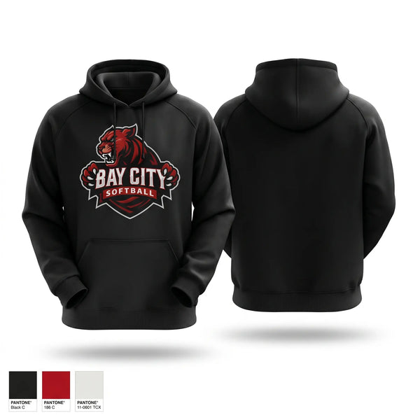 Hoodie, Bay City Panthers, Softball, Teamtime, Team time, sublimation, custom sports apparel, team uniforms, spirit wear, spiritwear, sports uniforms, custom shirts, team store, custom team store, fundraiser sports, apparel fundraiser