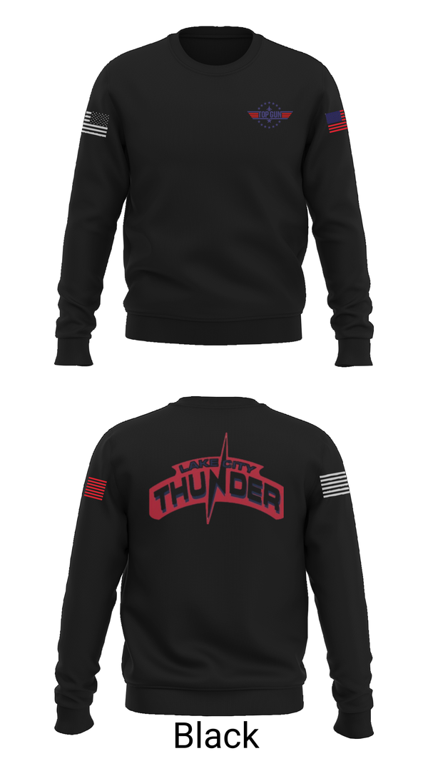 Crew Neck Sweatshirt, Lake City Thunder, Softball, Teamtime, Team time, sublimation, custom sports apparel, team uniforms, spirit wear, spiritwear, sports uniforms, custom shirts, team store, custom team store, fundraiser sports, apparel fundraiser