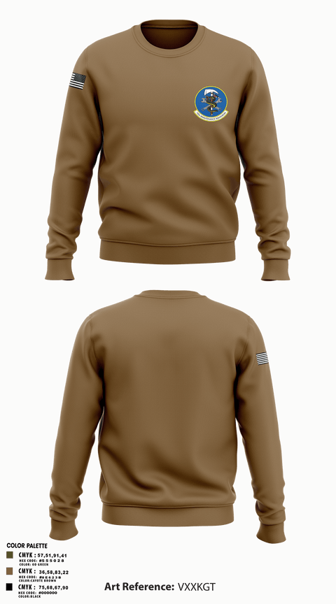 Crew Neck Sweatshirt, 183d MXS, Air Force, Teamtime, Team time, sublimation, custom sports apparel, team uniforms, spirit wear, spiritwear, sports uniforms, custom shirts, team store, custom team store, fundraiser sports, apparel fundraiser