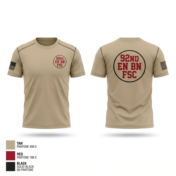Short Sleeve Performance Shirt, 92nd EN BN, FSC, Army, Teamtime, Team time, sublimation, custom sports apparel, team uniforms, spirit wear, spiritwear, sports uniforms, custom shirts, team store, custom team store, fundraiser sports, apparel fundraiser